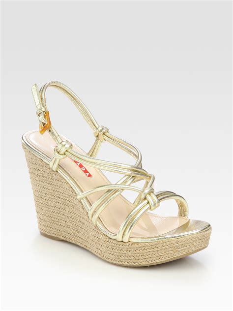 prada wedge espadrilles|prada wedge heels.